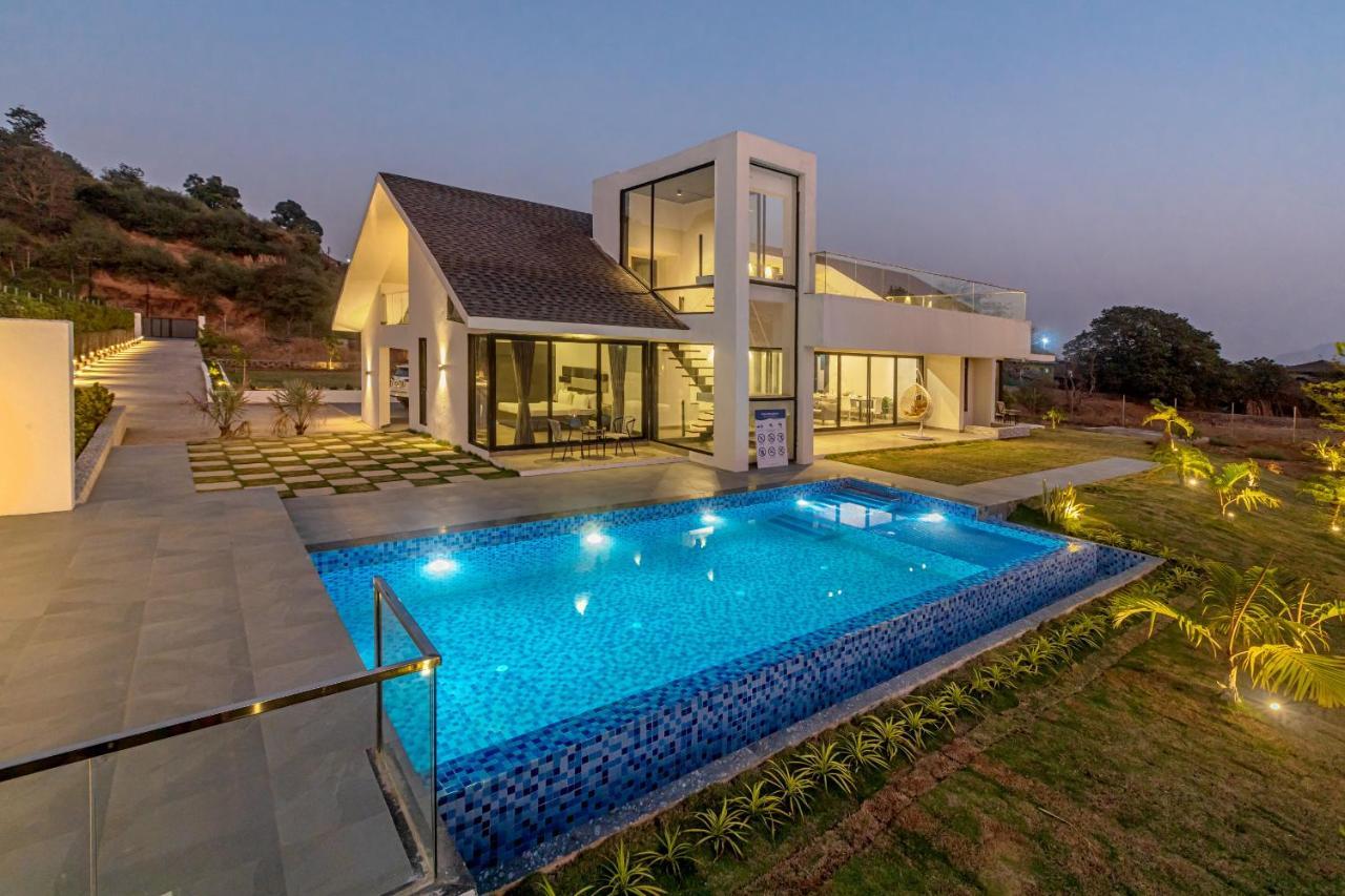 Saffronstays Stargazer, Karjat - Luxury Pool Villa With Lake View Exterior photo